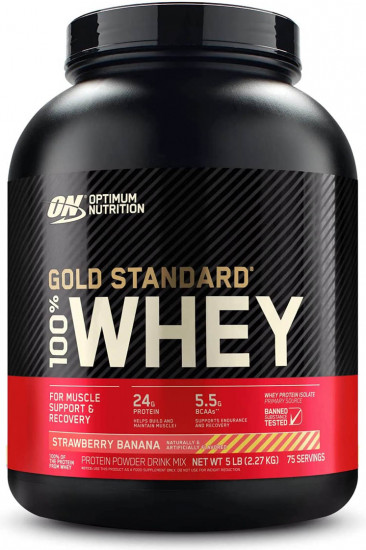 Протеин сывороточный 100% Whey «Клубника-банан. Strawberry Banana»