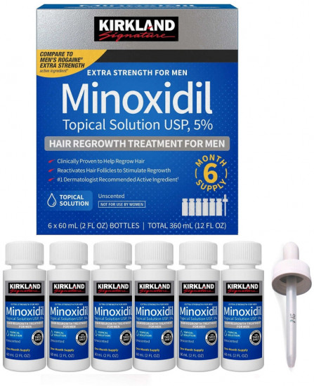 Набор сывороток-лосьонов для роста волос и бороды «Minoxidil 5%»