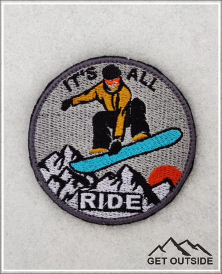 Шеврон «Snowboard It’s All Ride»