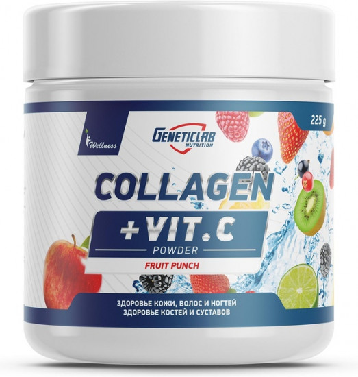Коллаген с витамином С «Collagen + Vit.C Powder. Фруктовый пунш»