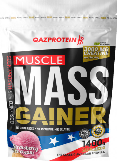 Гейнер со вкусом клубничного мороженого «Muscle Mass Gainer»