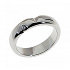 Кольцо «Обручение маленькое» (покрытие - серебрение c родированием)