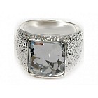 Кольцо «Алудра» (покрытие - серебрение c родированием)