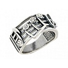 Кольцо «Музыка» (покрытие - черненое серебро)