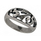 Кольцо «Арифметика» (покрытие - черненое серебро)