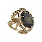 Кольцо «Амина» (покрытие - позолота)