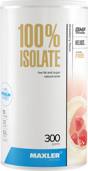 Изолят протеина со вкусом клубники «100% Isolate»