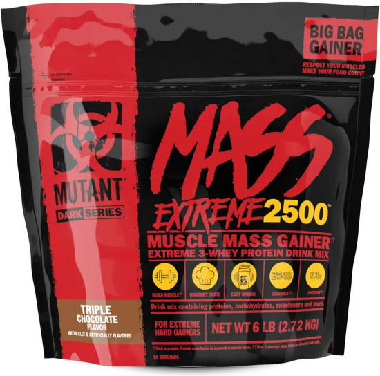 Гейнер со вкусом тройного шоколада «Mass XXXtreme 2500. Triple chocolate»