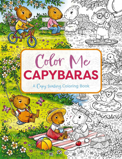 Color Me Capybaras: A Capy-tivating Coloring Book