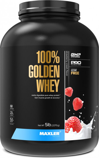 Протеин со вкусом клубники «100% Golden Whey»