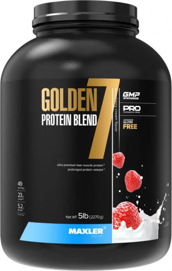 Протеин многокомпонентный со вкусом клубники «Golden 7 Protein Blend»