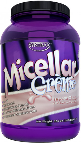 Протеин со вкусом клубничного молочного коктейля «Micellar Creme. Strawberry Milkshake»