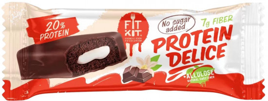 Бисквит протеиновый со вкусом шоколад-ваниль «Protein Delice»