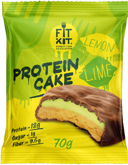 Печенье протеиновое со вкусом лимон-лайм «Protein Cake»