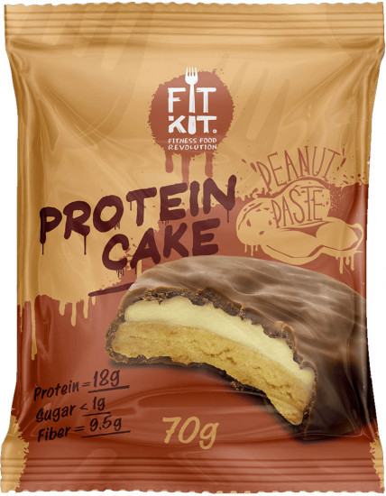 Печенье протеиновое со вкусом арахисовой пасты «Protein Cake»