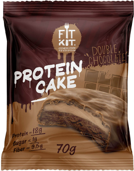 Печенье протеиновое со вкусом двойного шоколада «Protein Cake»