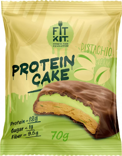 Печенье протеиновое со вкусом фисташкого крема «Protein Cake»