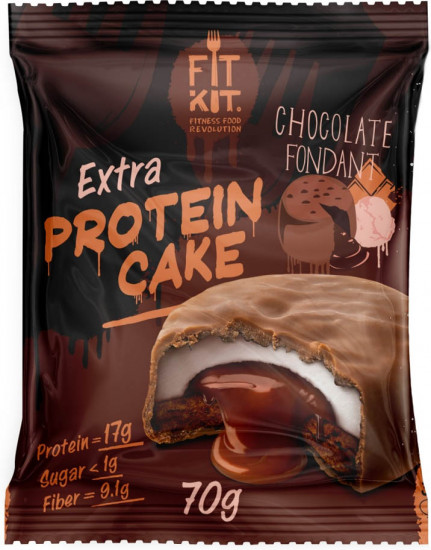 Печенье протеиновое со вкусом шоколадного фондана «Protein Cake Extra»