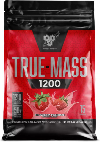 Гейнер True-Mass 1200 «Клубничный молочный коктейль»