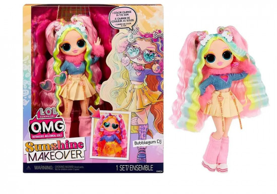 Кукла «LOL Surprise OMG Sunshine makeover Bubblegum DJ (Баблгам Диджей)»