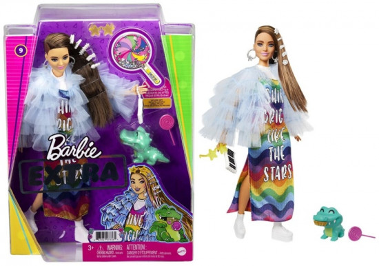Кукла «BARBIE Barbie Extra в сиреневом пальто»