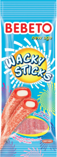Мармелад со вкусом клубники и ванили «Wacky Sticks»