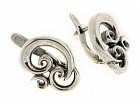 Серьги «Огюст» (покрытие - черненое серебро)