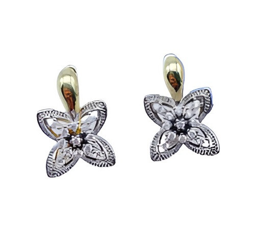 Серьги женские с кристаллом