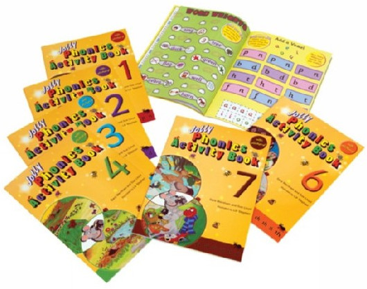 Jolly Phonics Activity Books 1-7. Set of 7 books