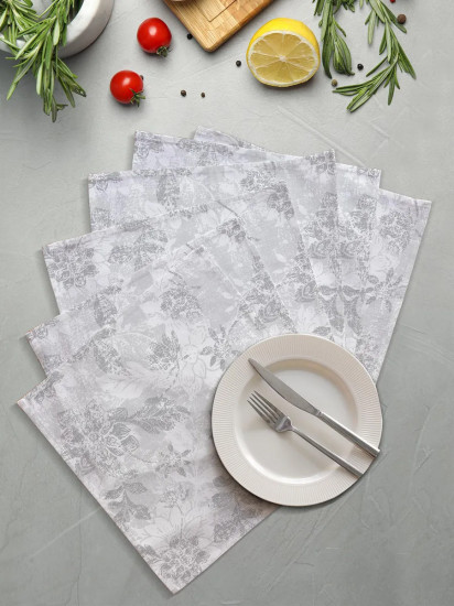 Комплект салфеток «Grey jacquard»