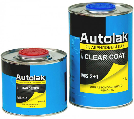 Лак акриловый с отвердителем «MS 2+1 Clear Coat»