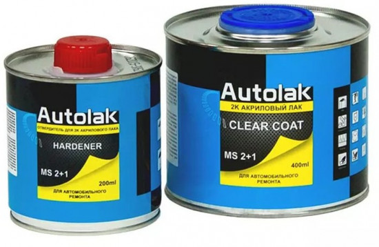 Лак акриловый с отвердителем «MS 2+1 Clear Coat»