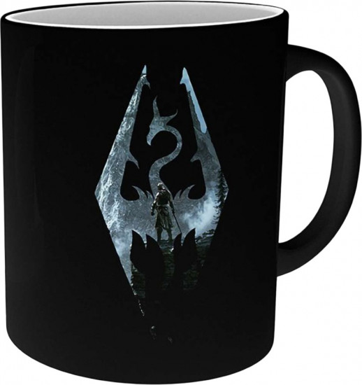 Кружка-хамелеон «Skyrim Dragon Symbol»