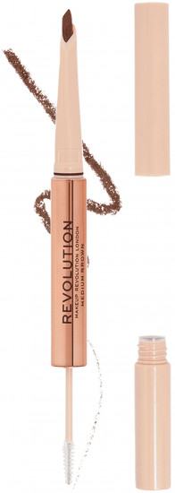 Карандаш для бровей контурный и гель для фиксации «Fluffy Brow Duo», оттенок Medium Brown