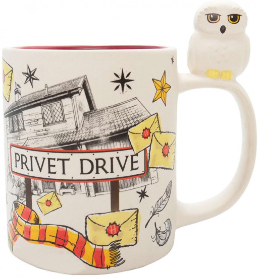 Кружка с 3D ручкой «Hedwig & Privet Drive»