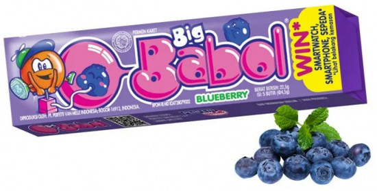 Резинка жевательная со вкусом голубики «Big Babol»