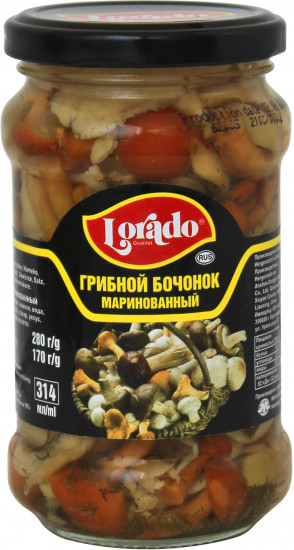 Грибное ассорти «Грибной бочонок маринованный»