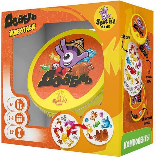 Игра настольная «Доббль. Животные»