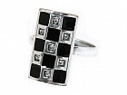 Кольцо «Нарды» (покрытие - черненое серебро)