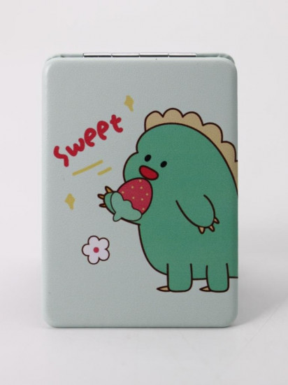 Зеркало компактное «Sweet dino strawberry square»