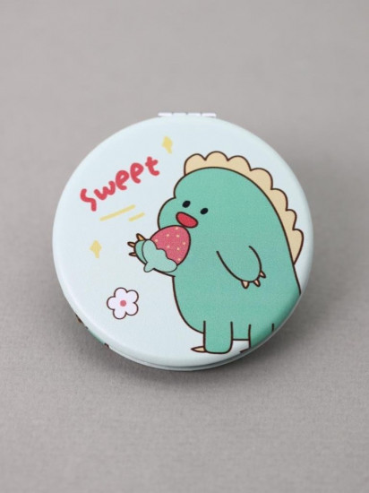 Зеркало компактное «Sweet dino strawberry round»