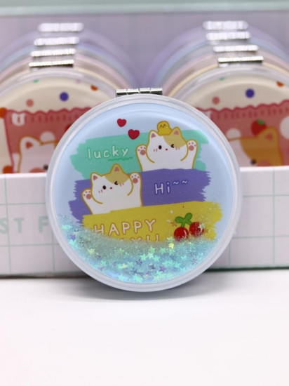 Зеркало компактное раскладное шейкер «Lucky Kittens»