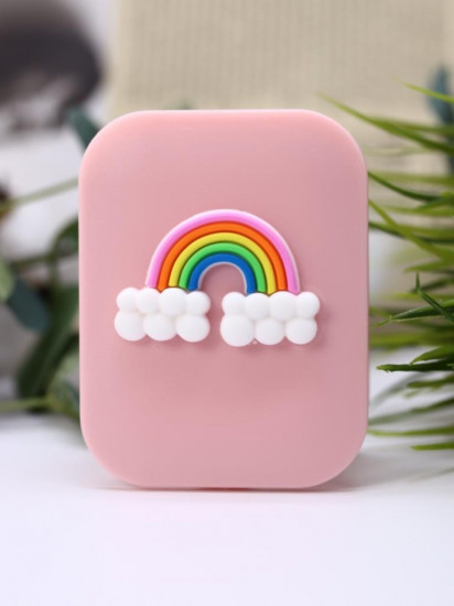 Зеркало компактное с расческой «Rainbow clouds»