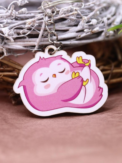 Брелок ECO из дерева «SOVA dreaming»