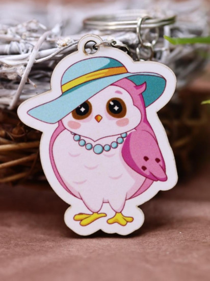 Брелок ECO из дерева «SOVA fashion»