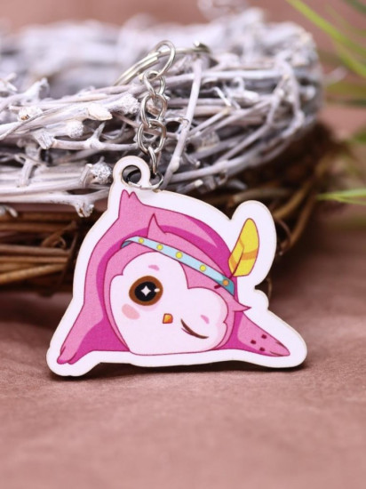 Брелок ECO из дерева «SOVA winking»