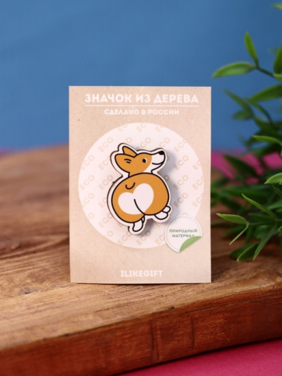 Значок «Corgi and popka»