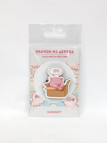 Значок ECO из дерева «ХРЮ»