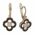 Серьги «Экстона» (покрытие - позолота)