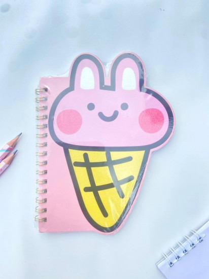 Блокнот на спирали «Bunny ice cream«